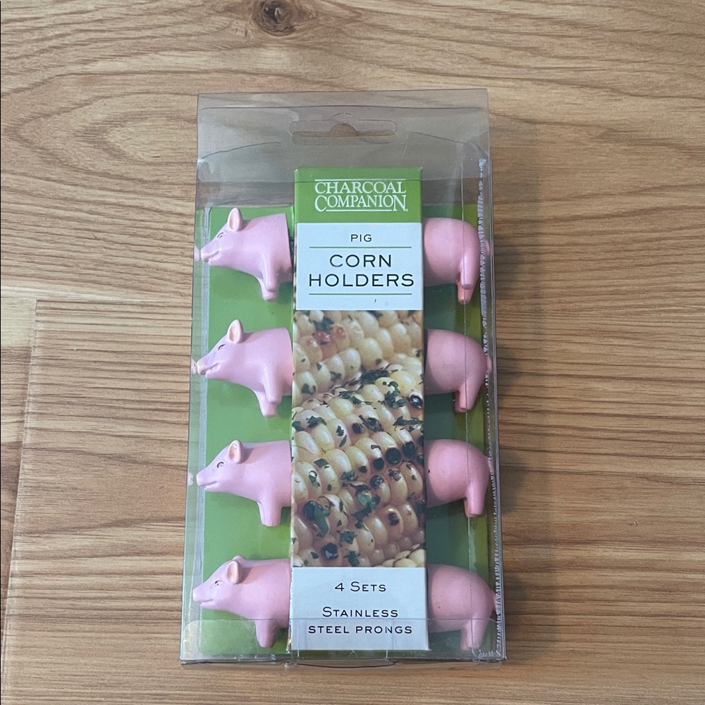 Pink Pig Corn Holders